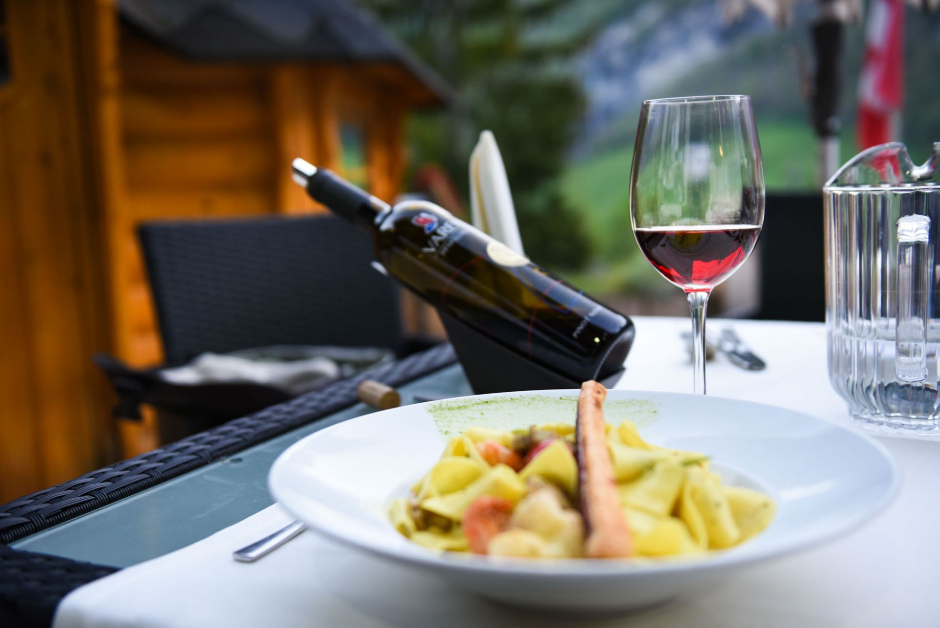 Wellness-tasty-meal-at-Leukerbad-Therme-Switzerland