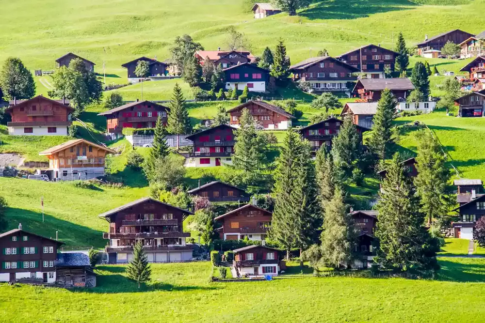Grindelwald Village in Switzerland