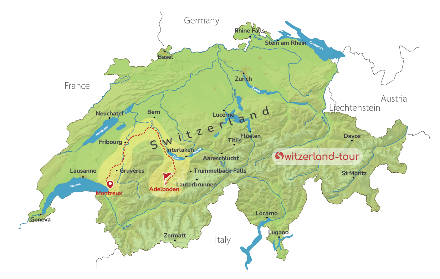 Alpine Family Fun: Hiking and Trotti-Biking in Adelboden from Montreux