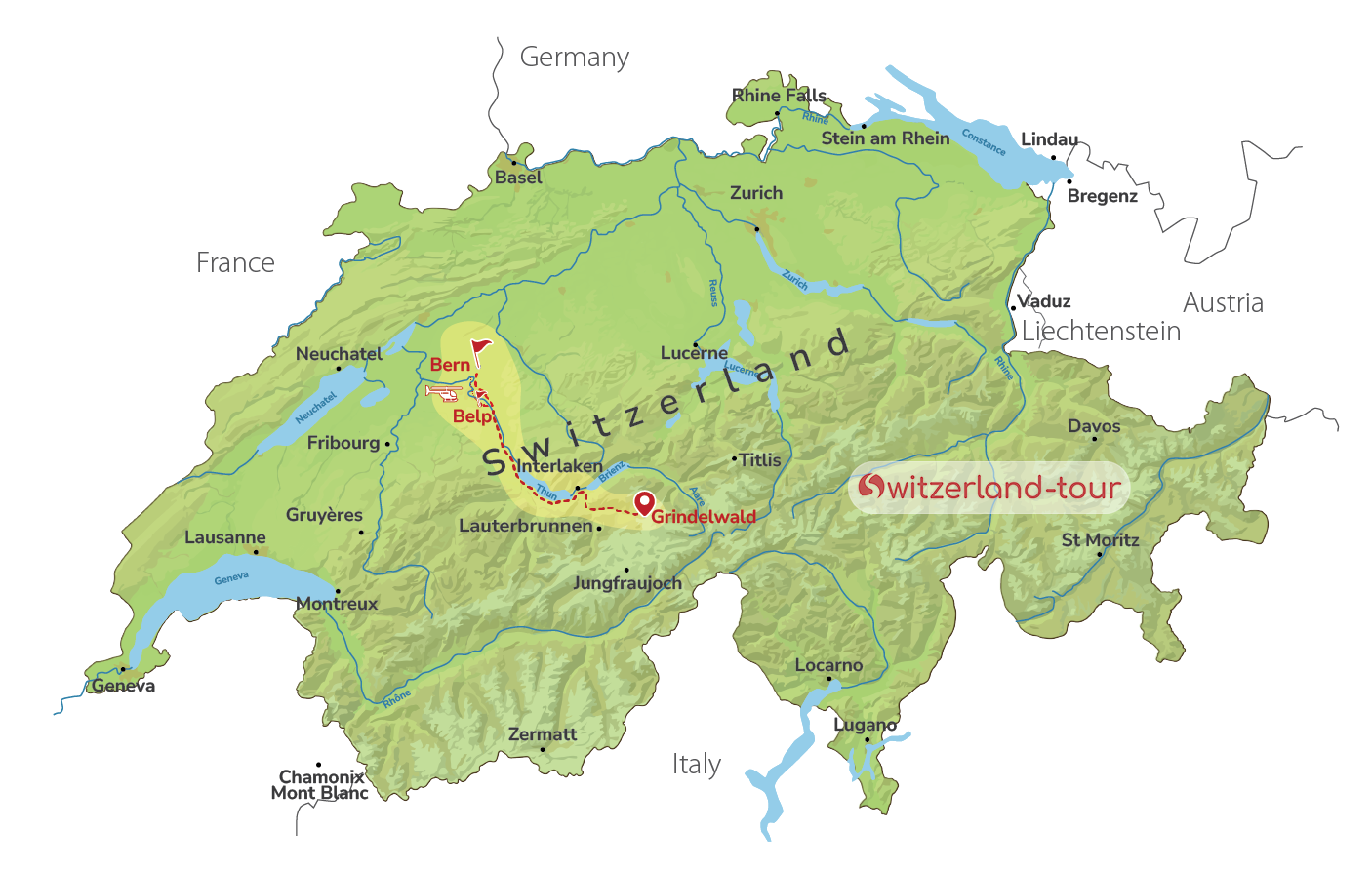 Between Heaven & Bern: Walking & Helicopter Tour from Grindelwald