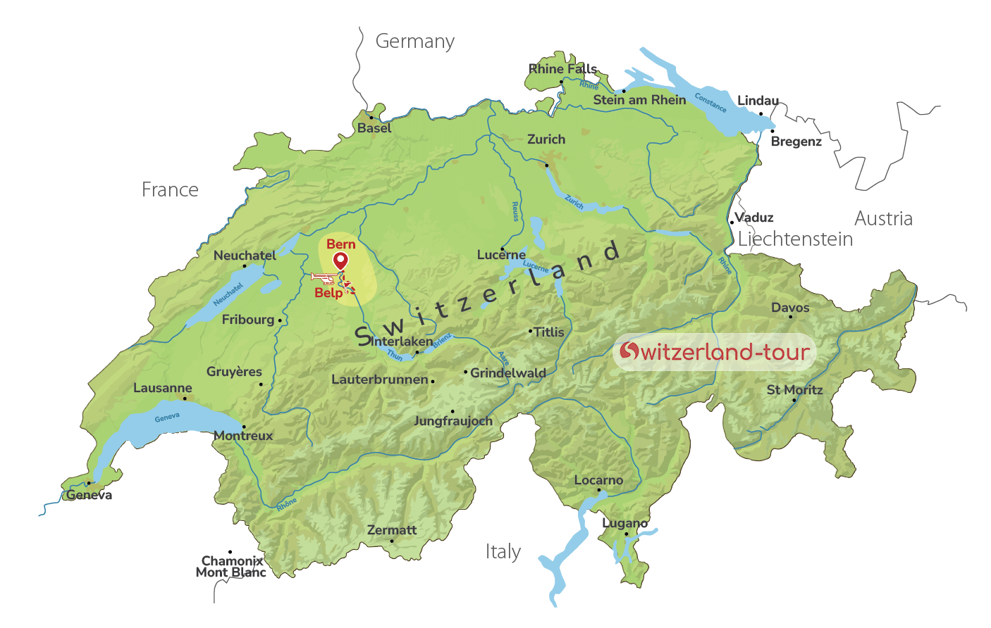Between Heaven & Bern - Private Walking & Helicopter Tour from Bern