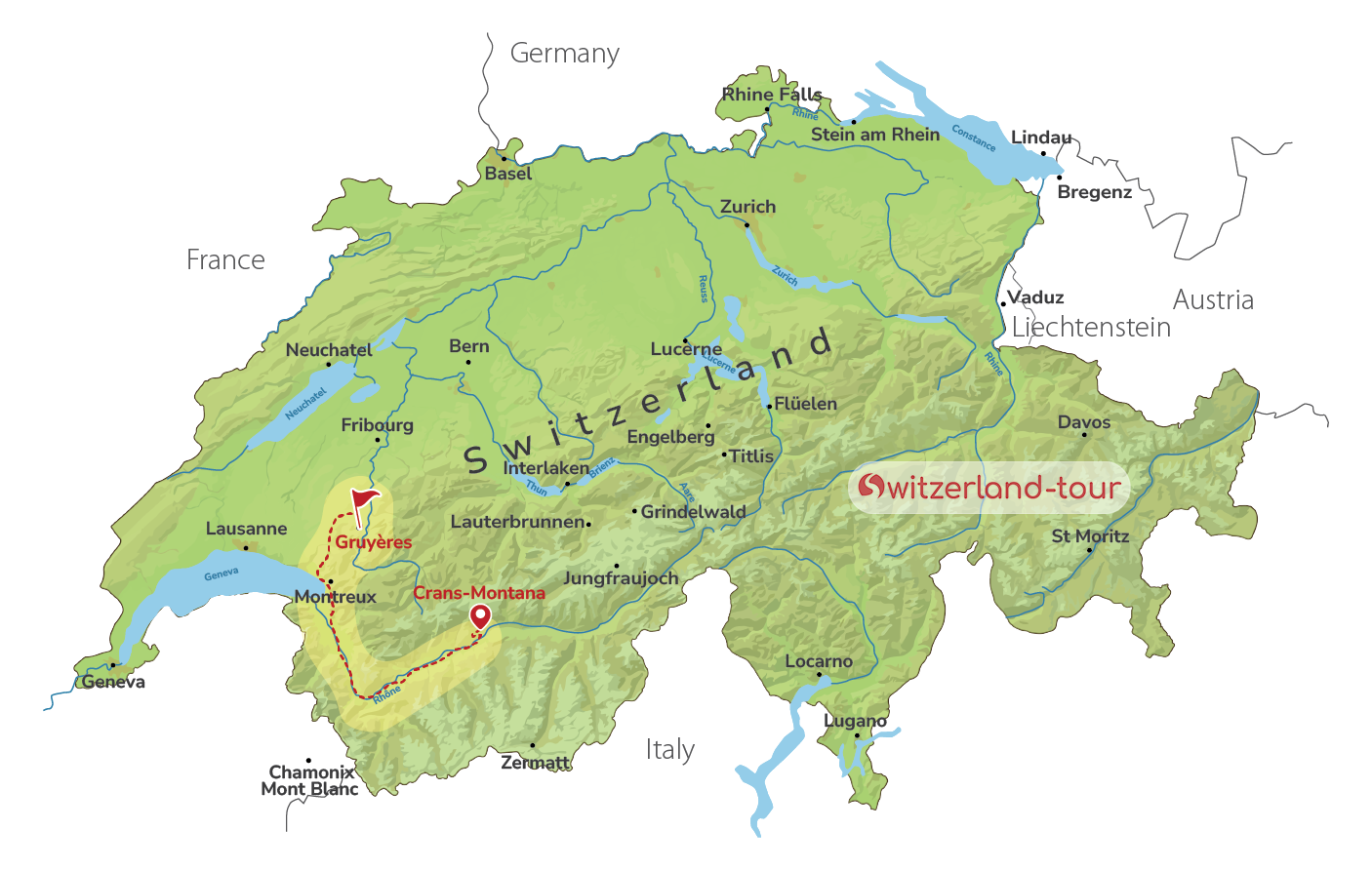 Cheese & Chocolate Tasting in Gruyères from Crans-Montana