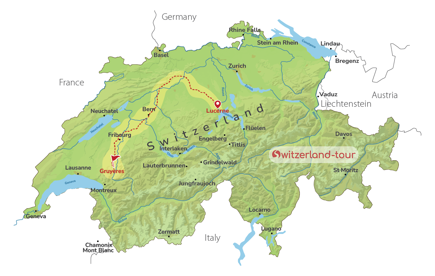 Cheese & Chocolate Tasting in Gruyères from Lucerne