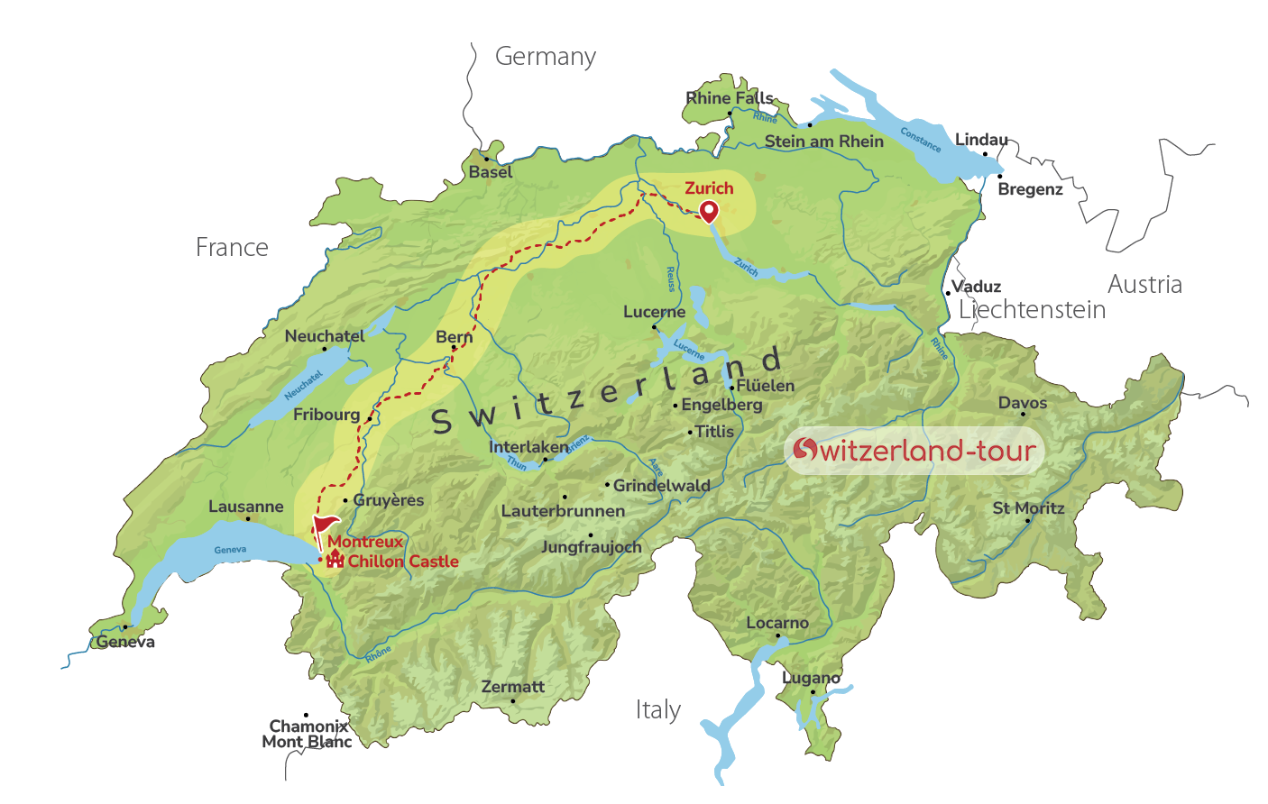 Chillon Castle & Wine Tasting - Private Day Trip from Zurich