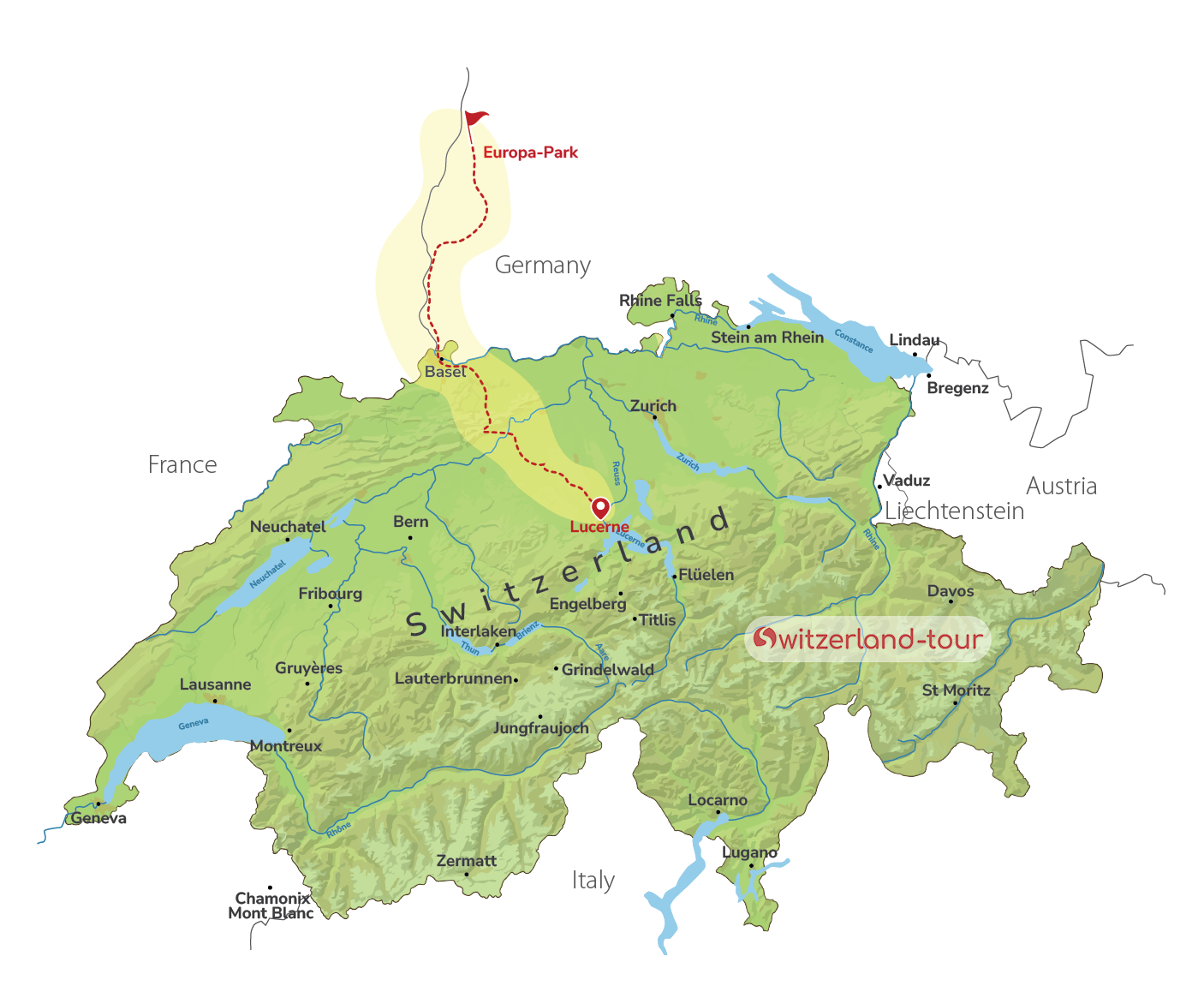 Europa-Park - Private Day Trip from Lucerne