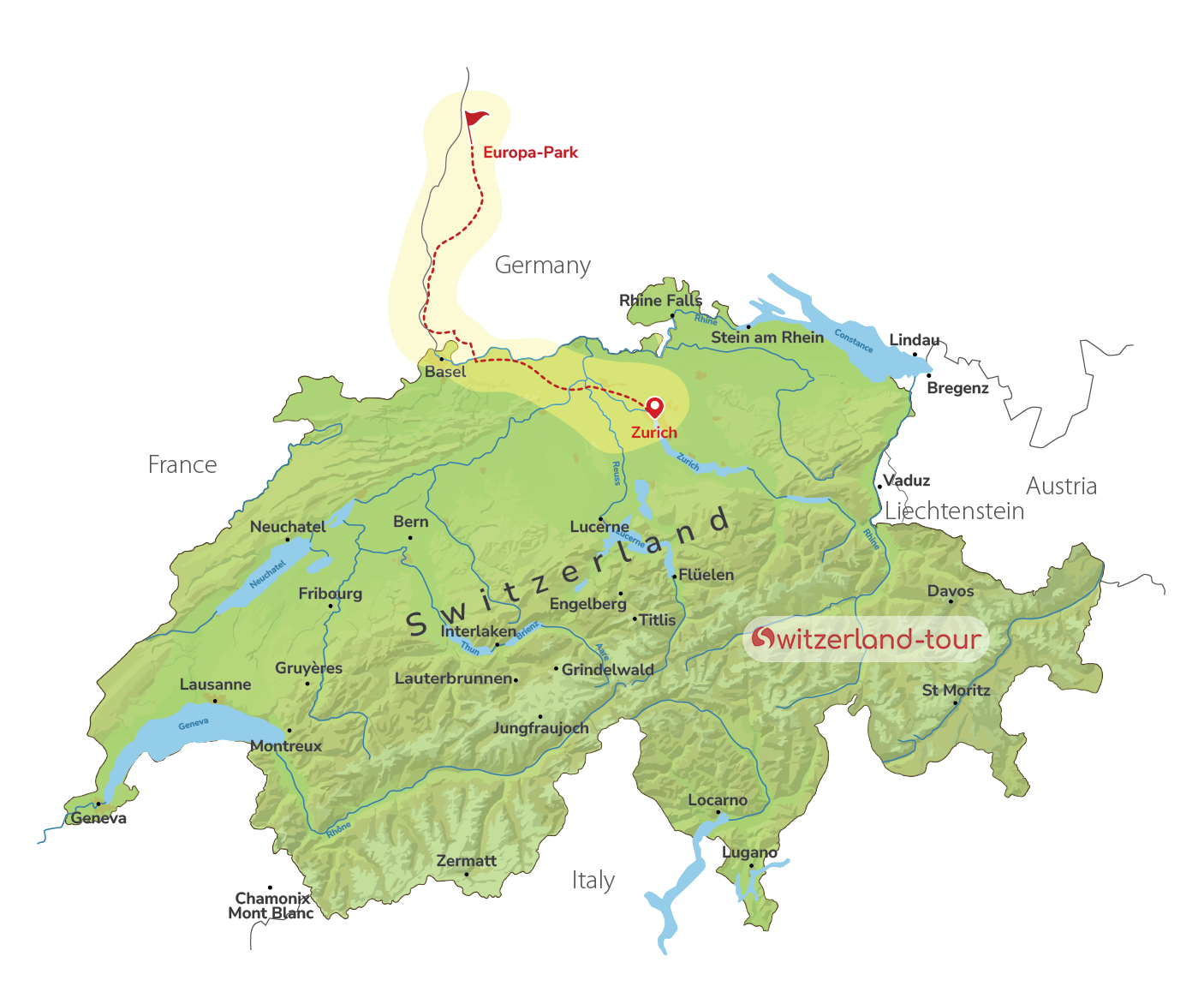 Europa-Park - Private Day Trip from Zurich