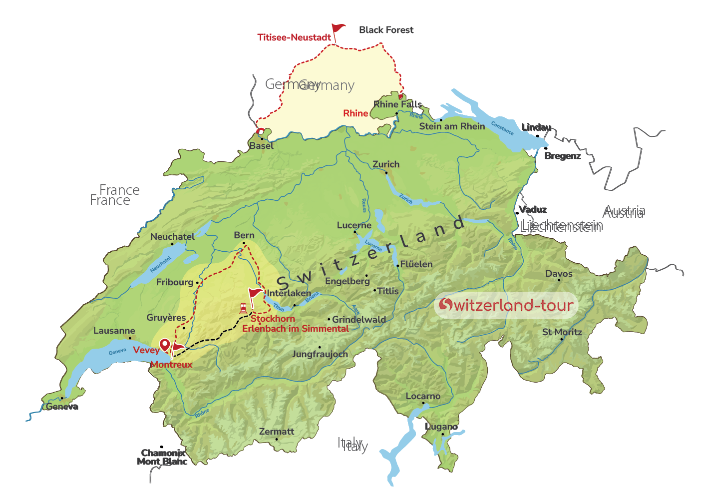 Germany's Black Forest & Swiss Rhine Falls on a Private Trip from Basel
