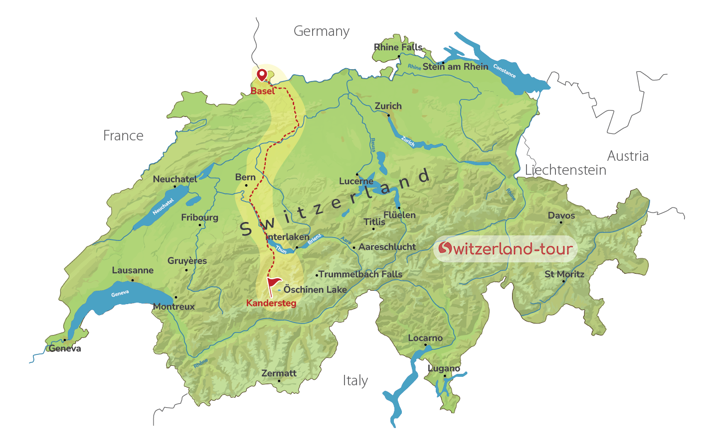 Guided Hike: Oeschinen Lake Circular Trail from Basel