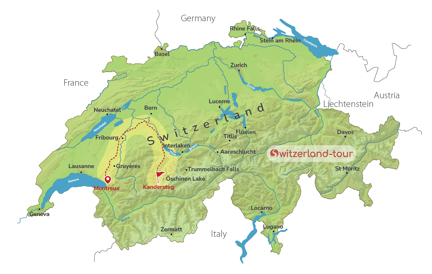 Guided Hike: Oeschinen Lake Circular Trail from Montreux