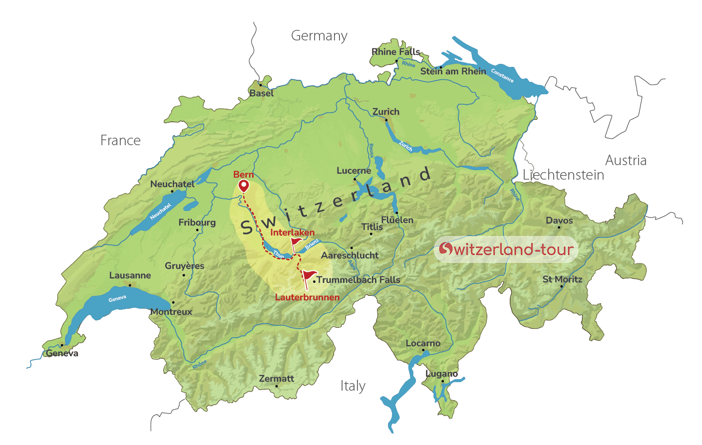 Lake Brienz and Lauterbrunnen - Private Experience from Bern