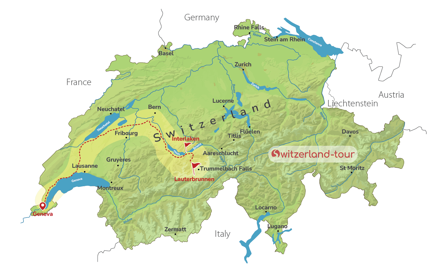 Lake Brienz and Lauterbrunnen - Private Experience from Geneva