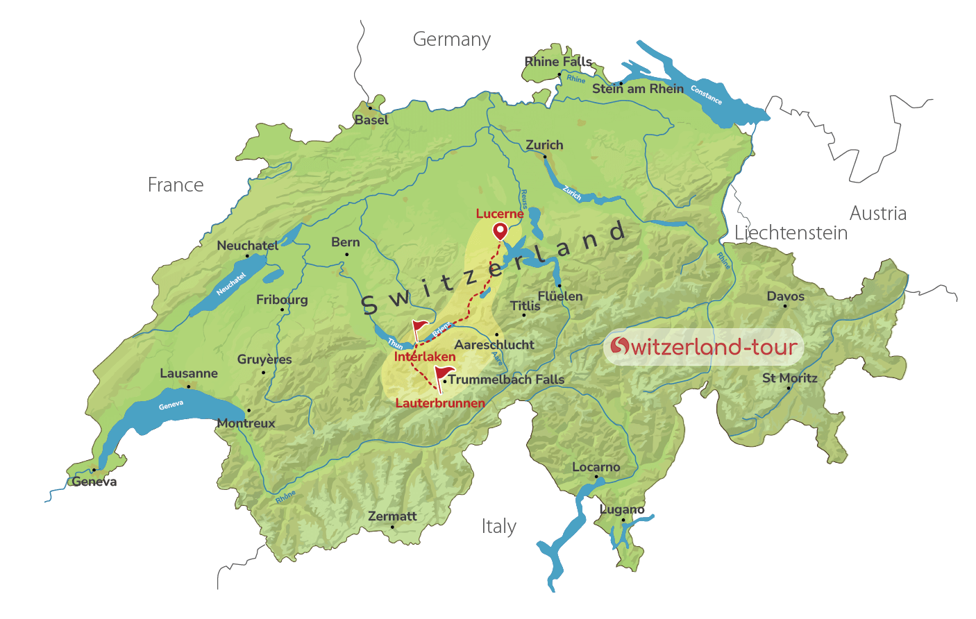 Lake Brienz and Lauterbrunnen - Private Experience from Lucerne