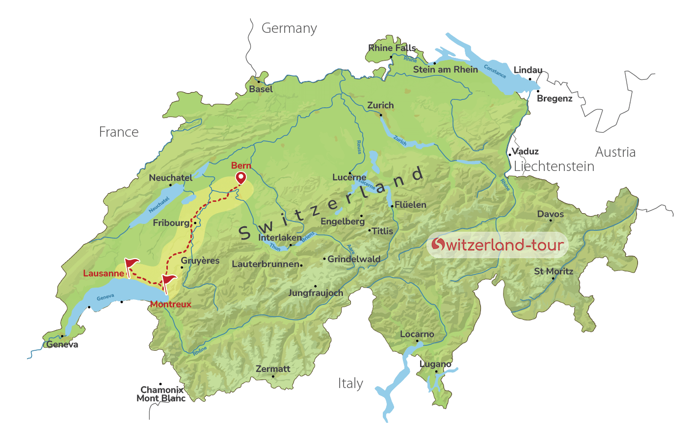 Lausanne & Montreux - Private Day Trip from Bern