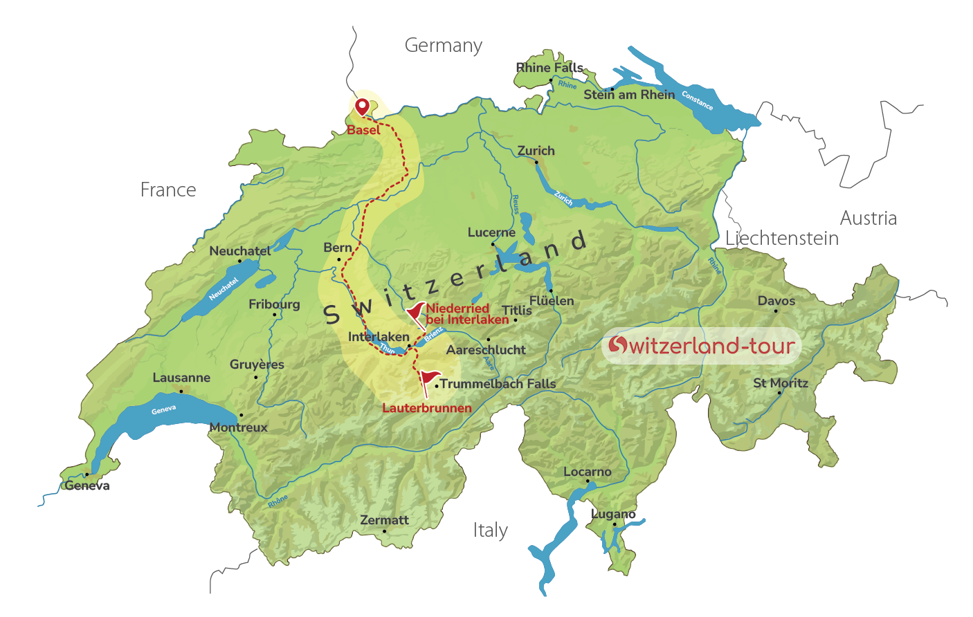 Lauterbrunnen Valley - Private Panoramic Hike from Basel