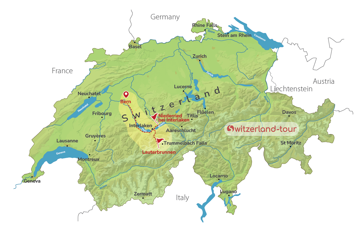 Lauterbrunnen Valley - Private Panoramic Hike from Bern