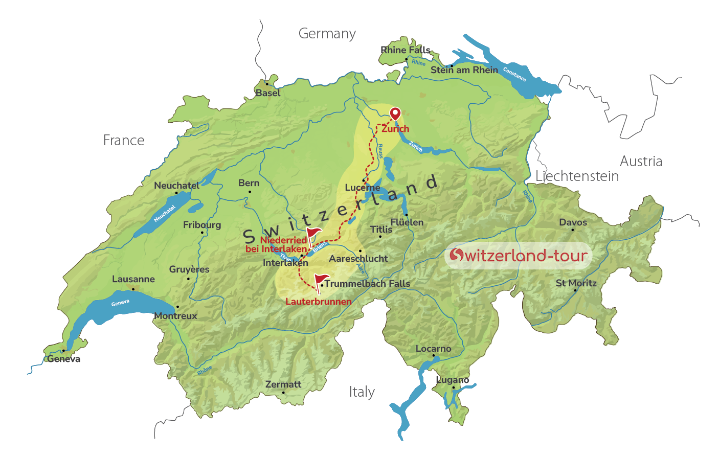 Lauterbrunnen Valley - Private Panoramic Hike from Zurich