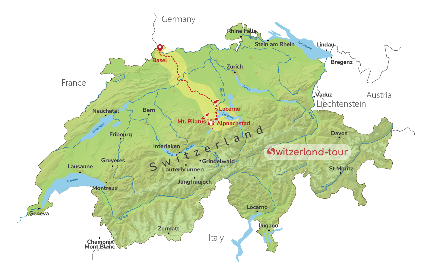 Lucerne & Mount Pilatus - Private Day Trip from Basel