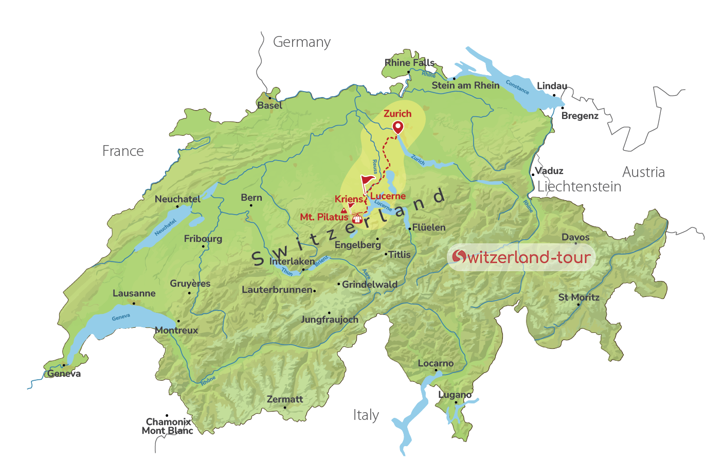 Lucerne & Mount Pilatus - Private Day Trip from Zurich