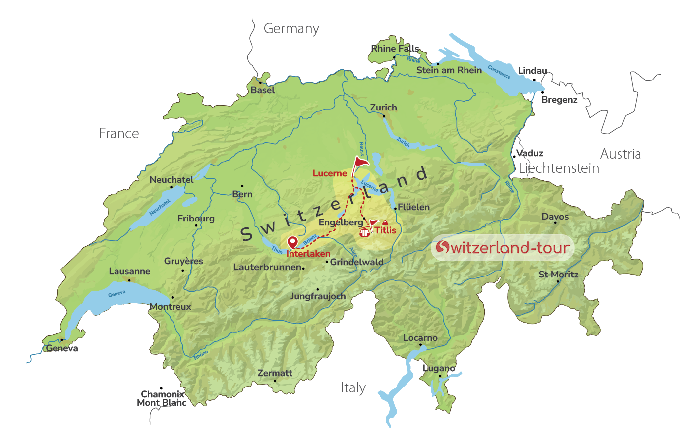 Lucerne & Mount Titlis in 1 Day from Interlaken
