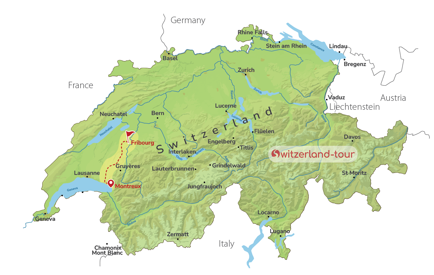 Medieval Fribourg - Private Day Trip from Montreux