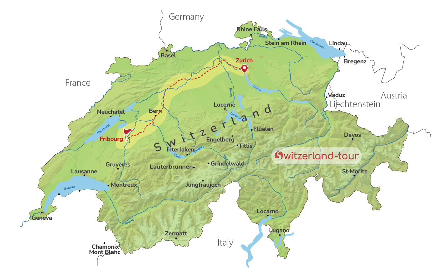 Medieval Fribourg - Private Day Trip from Zurich