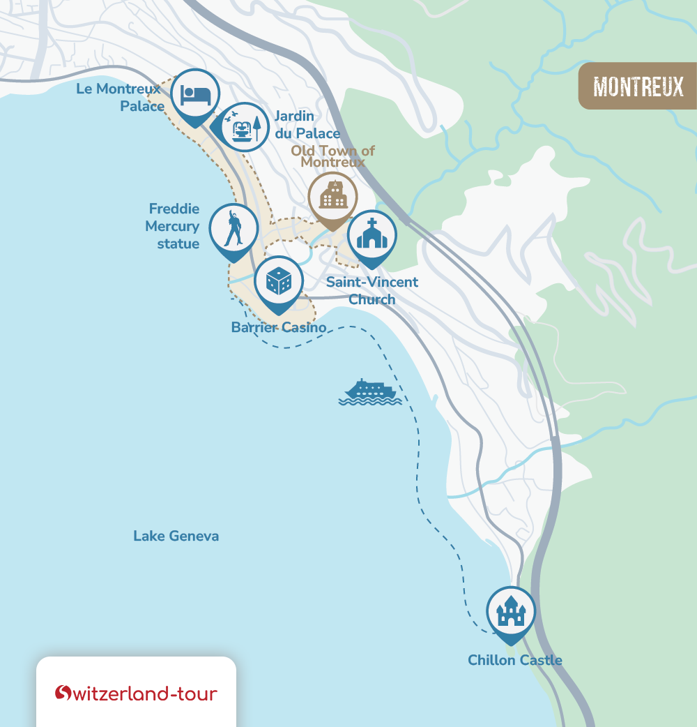 Guided Walking Tour in Montreux