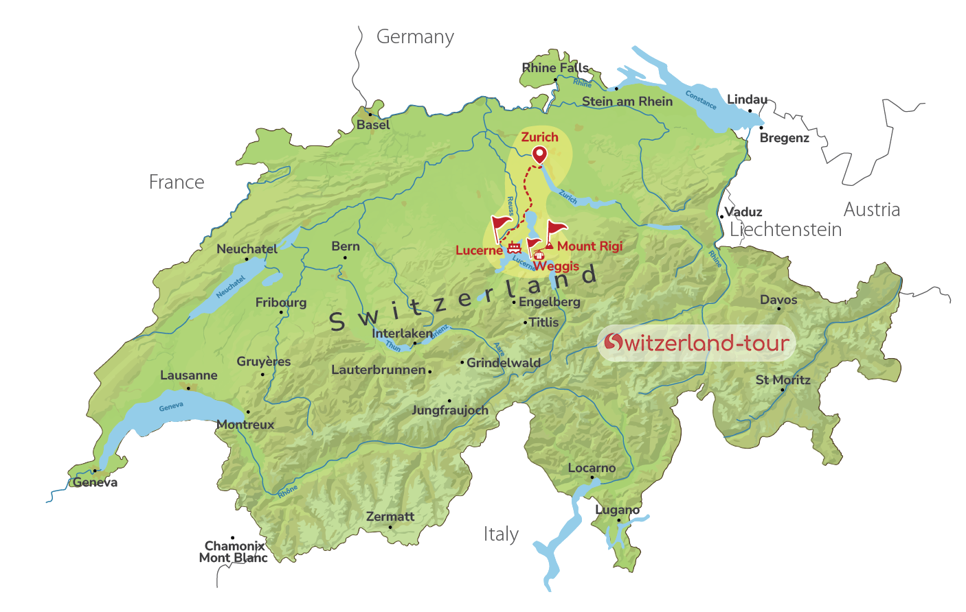 Mount Rigi - Private Day Trip from Zurich