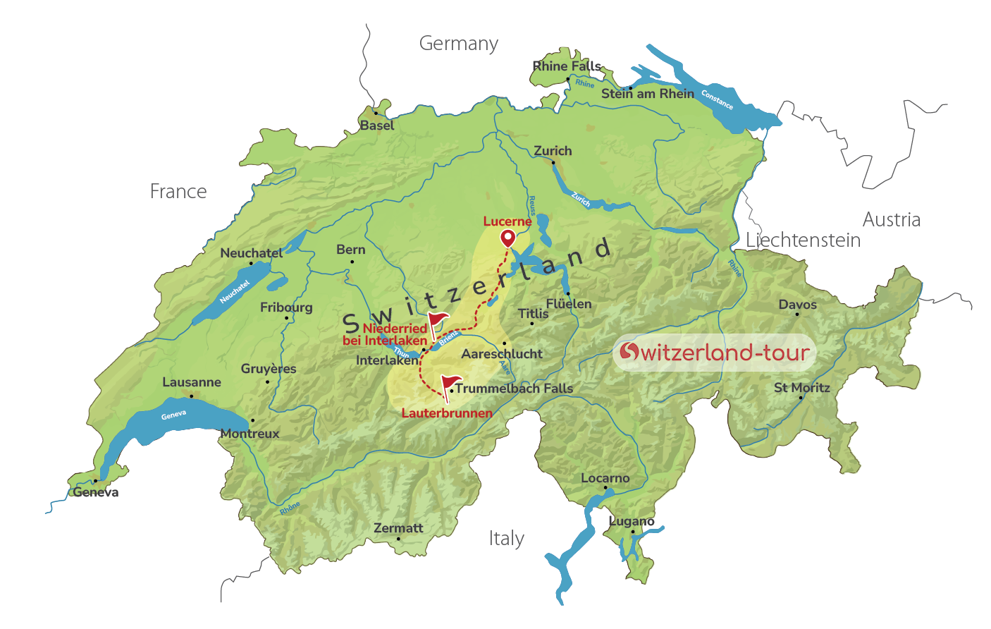 Mürren Via Ferrata and Lakeside Picnic - Private Experience from Lucerne