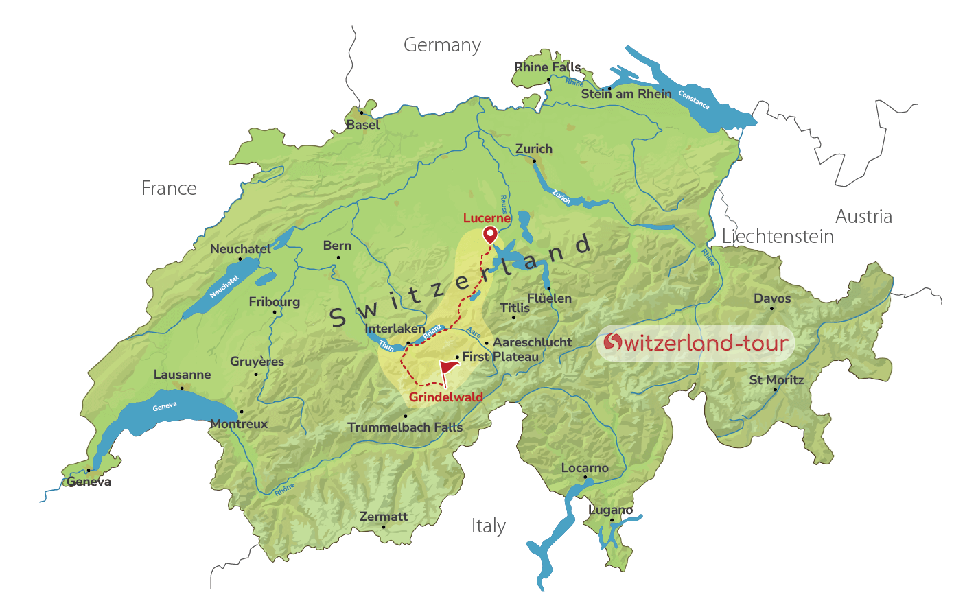 Private Guided Adventure to Grindelwald First from Lucerne