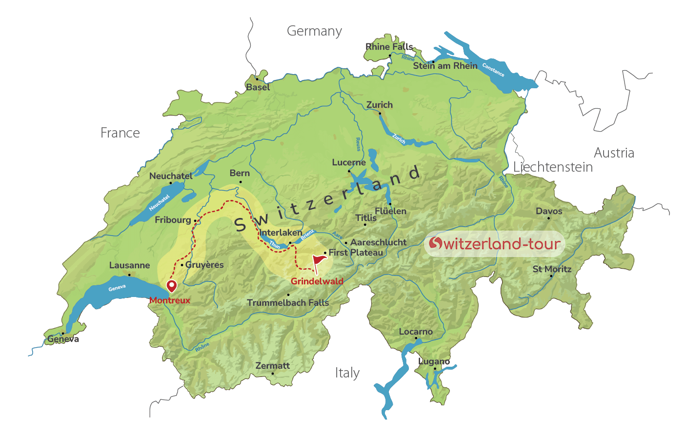 Private Guided Adventure to Grindelwald First from Montreux