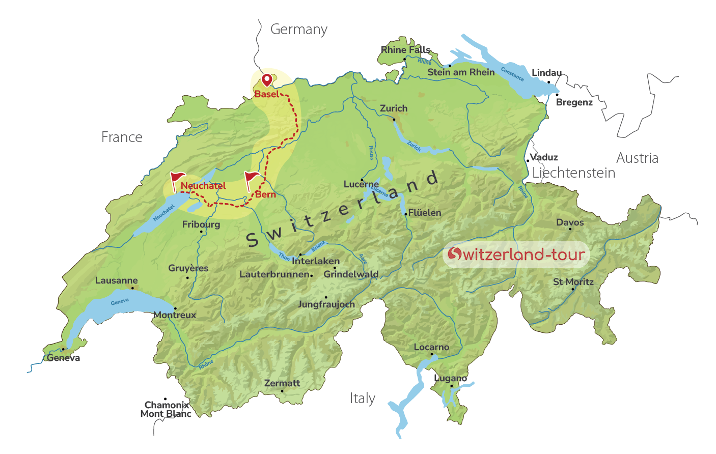 Private Sunday Brunch Trip to the Swiss Alps from Basel