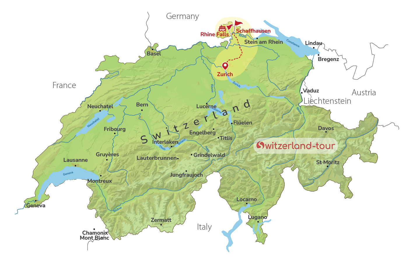 Rhine Falls Discovery - Private Experience from Zurich