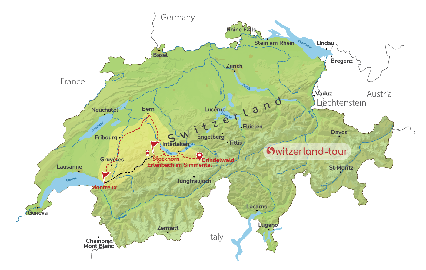 Scenic Switzerland with Golden Pass Express - Private Day Trip from Grindelwald
