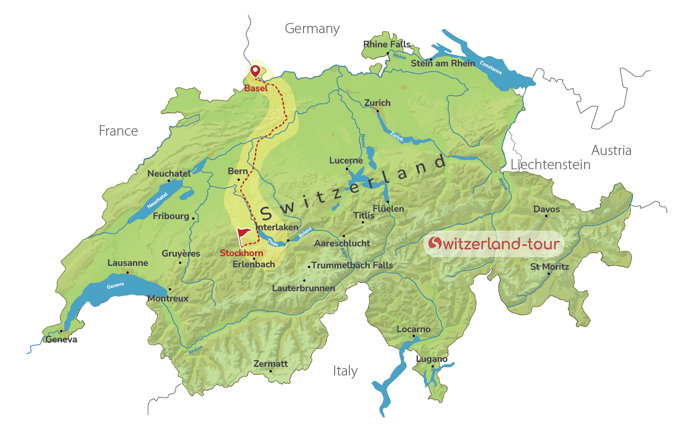 Self-guided Panoramic Hike to Stockhorn from Basel