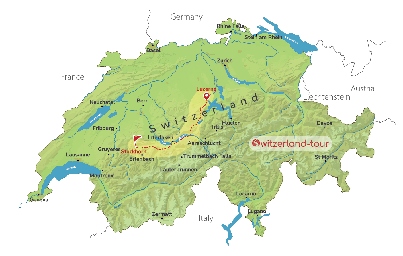 Self-guided Panoramic Hike to Stockhorn from Lucerne