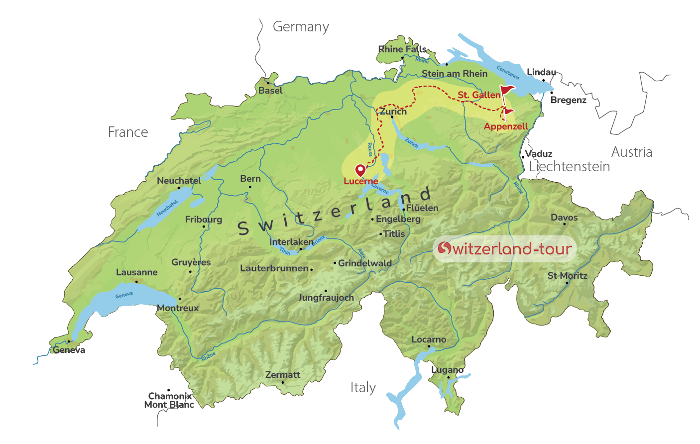 St. Gallen & Appenzell - Private Day Trip from Lucerne