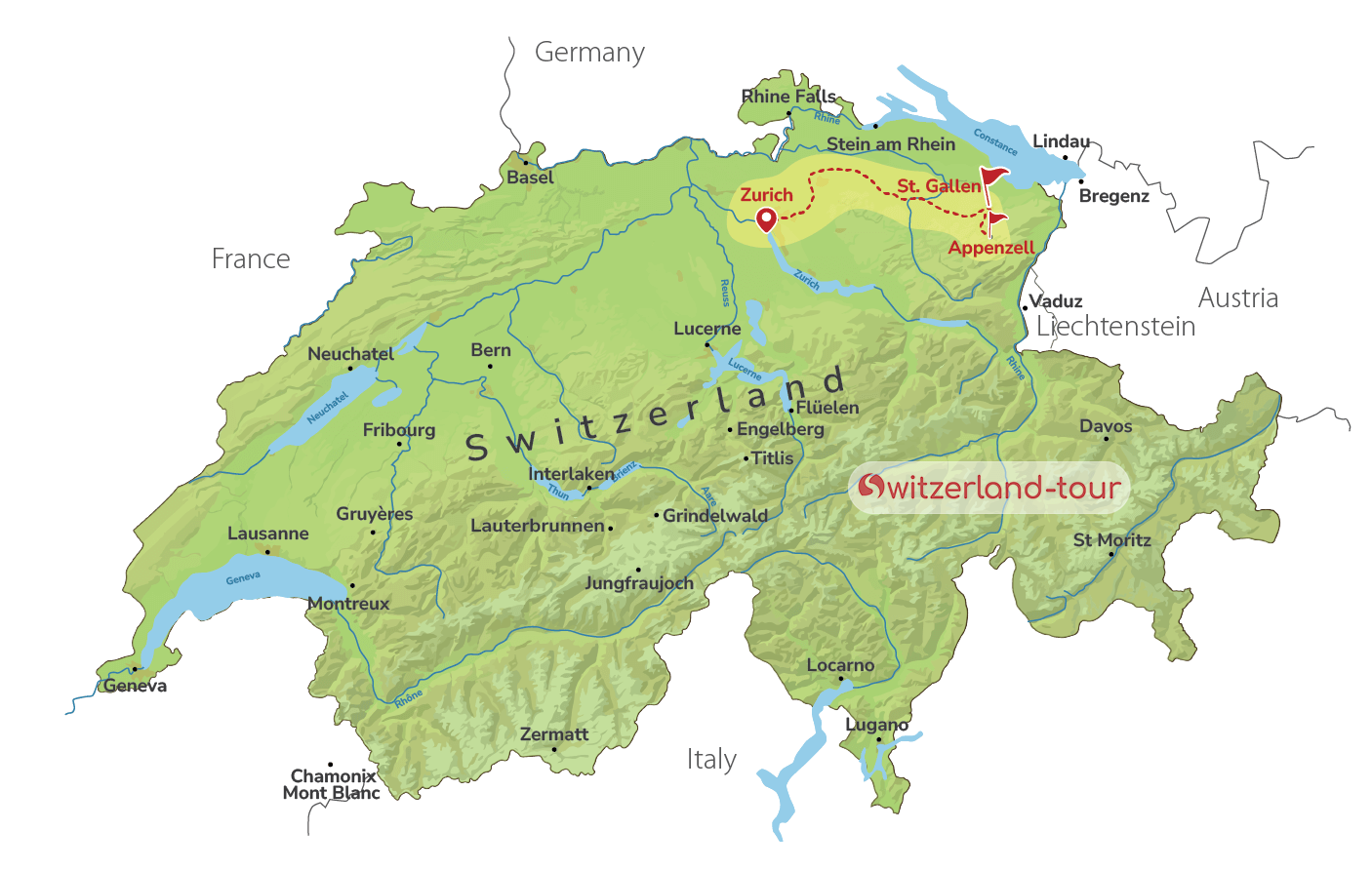 St. Gallen & Appenzell - Private Day Trip from Zurich