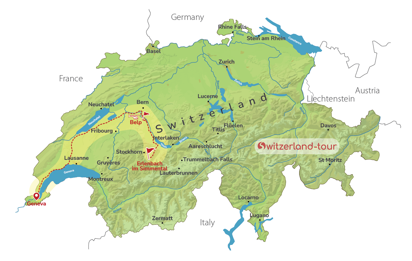 Stockhorn 360° Adventure - Helicopter & Cable Car Tour from Geneva