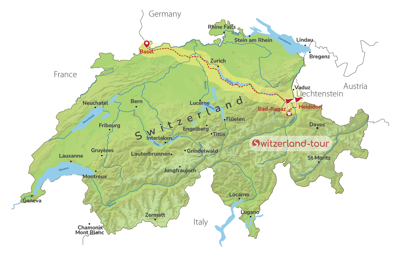 Storybook Heidiland - Private Day Trip from Basel