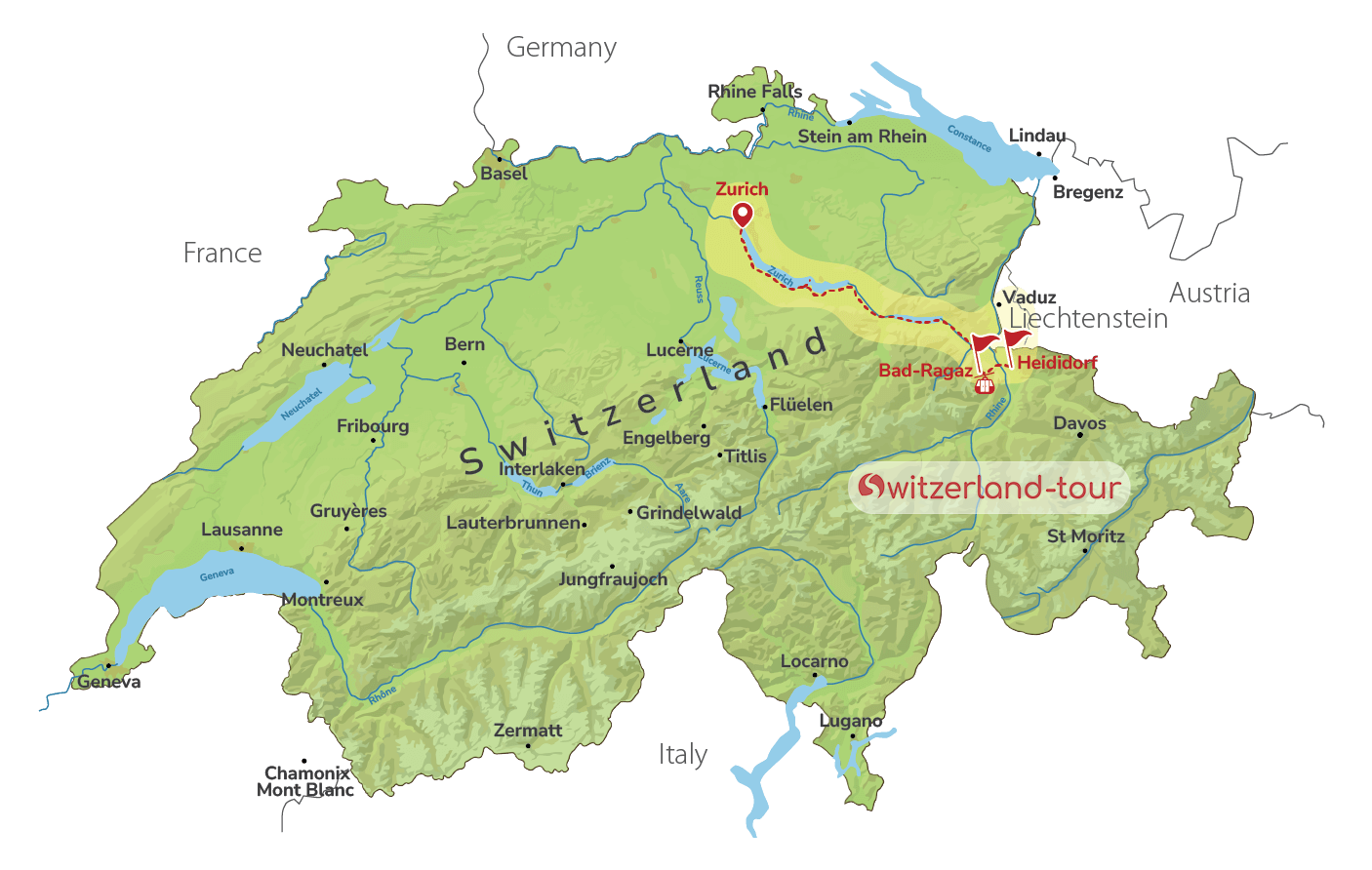 Storybook Heidiland - Private Day Trip from Zurich