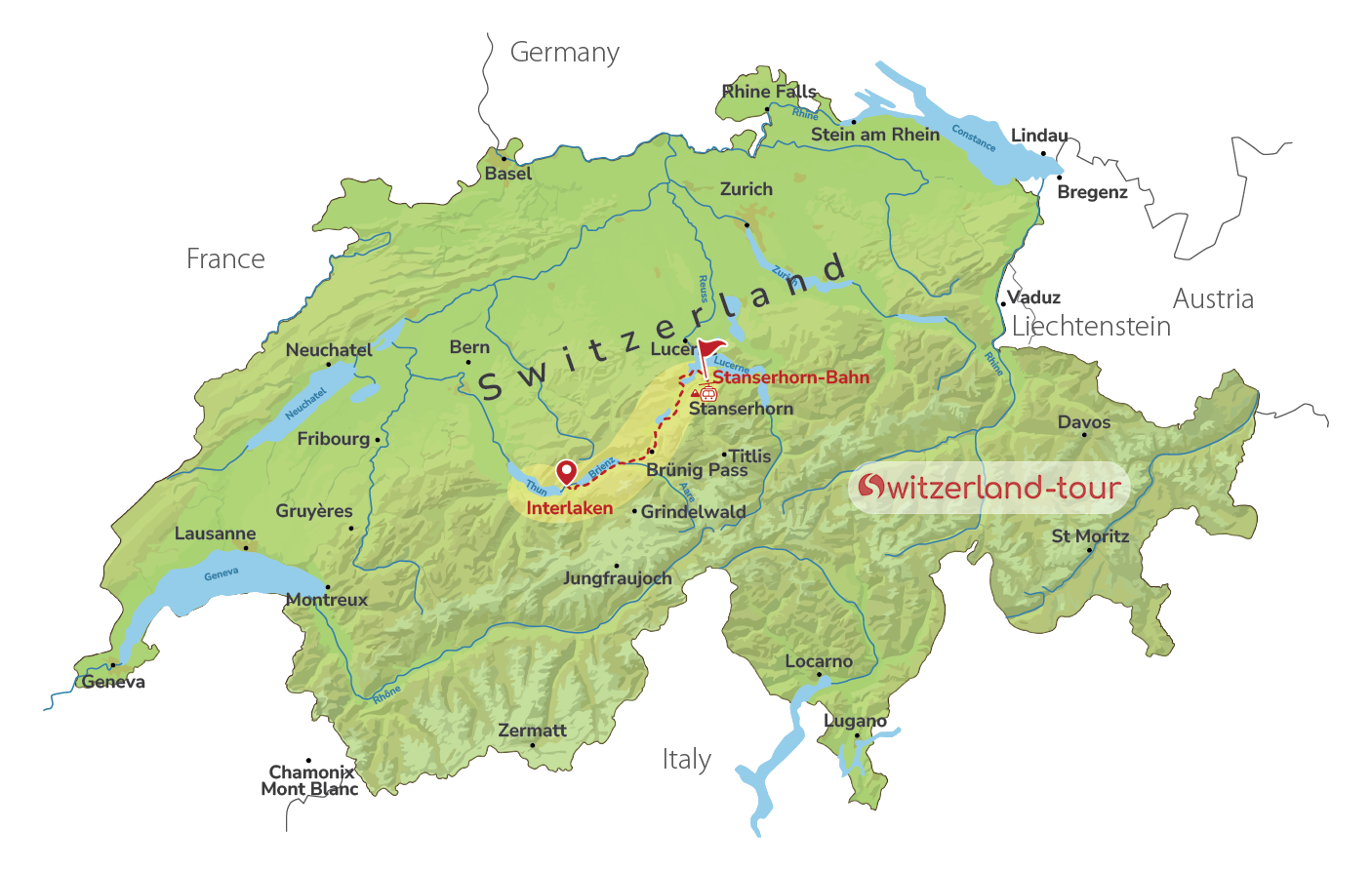 Swiss Panorama - Private Cabrio Experience through the Alps from Interlaken