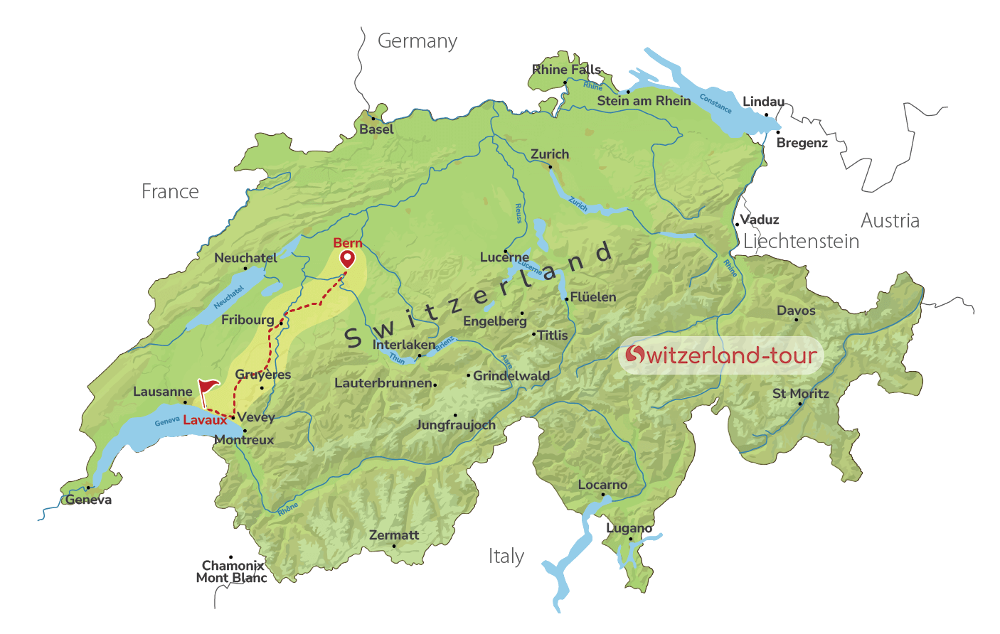 Swiss Wine Tasting in Lavaux Vineyards from Bern