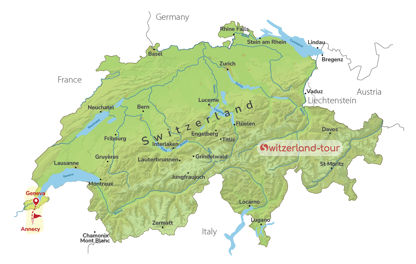 The Venice of the Alps - Private Day Trip to Annecy, France from Geneva