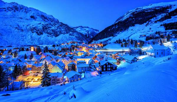 Snowy-Andermatt-Switzerland