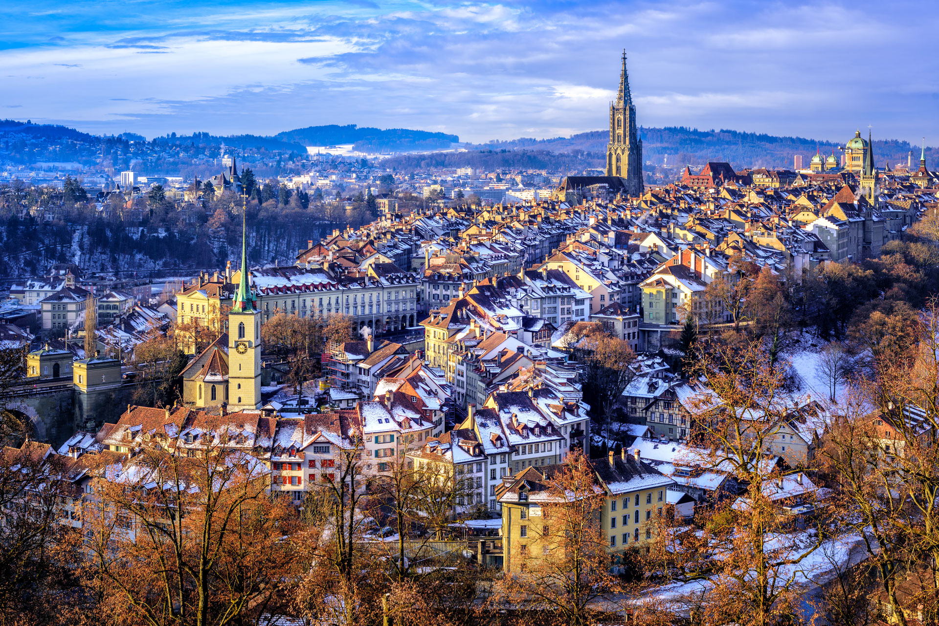 Swiss-Capital-of-Bern-in-Winter