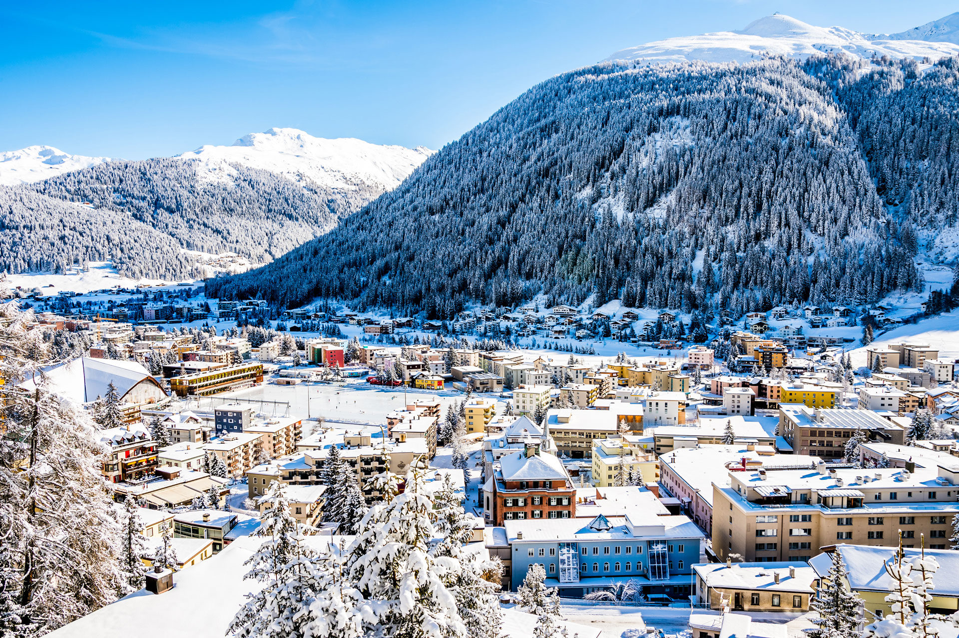 Snowy-Davos-Switzerland