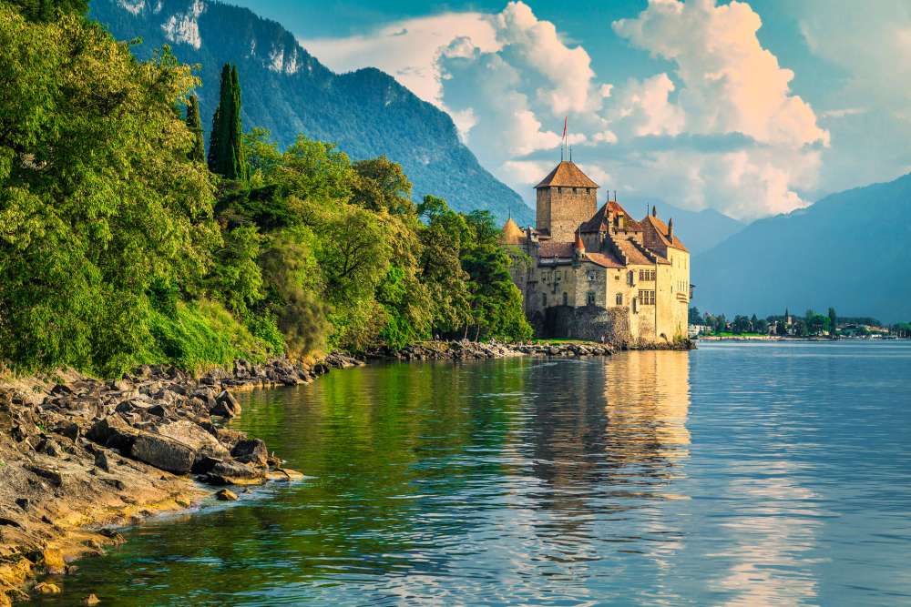 Chateau-de-Chillon-in-Montreux-Switzerland