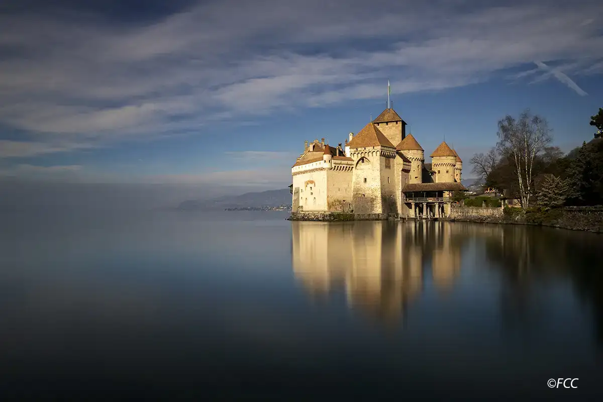 Chillon Castle and Lake Geneva
