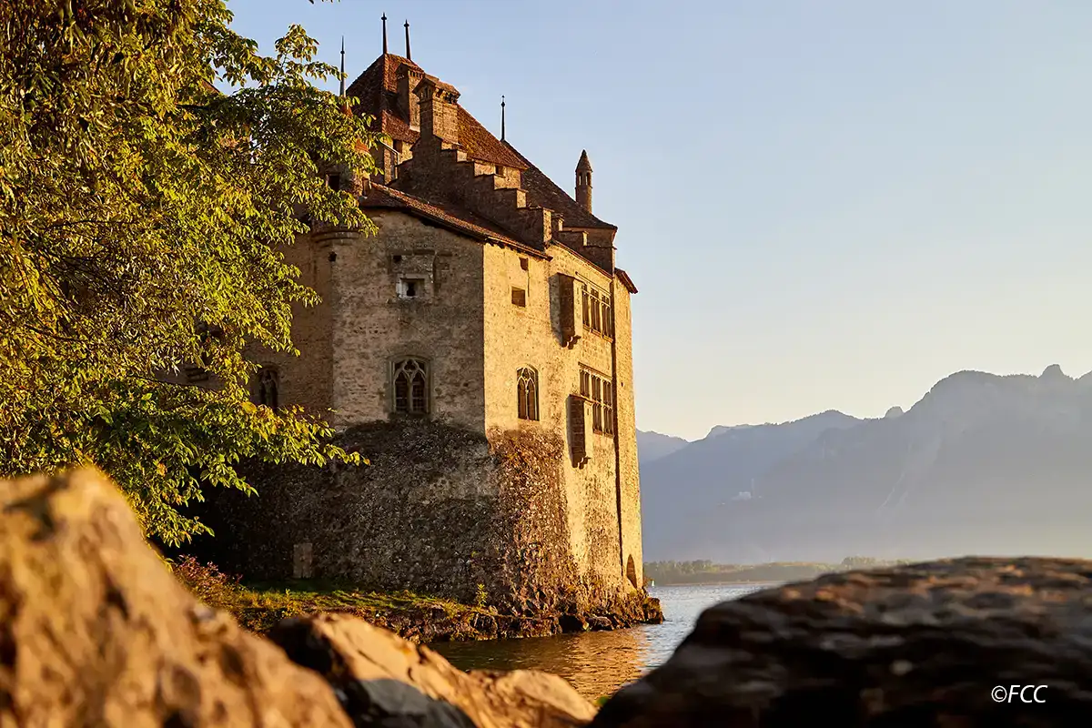 Chillon Castle sunrise