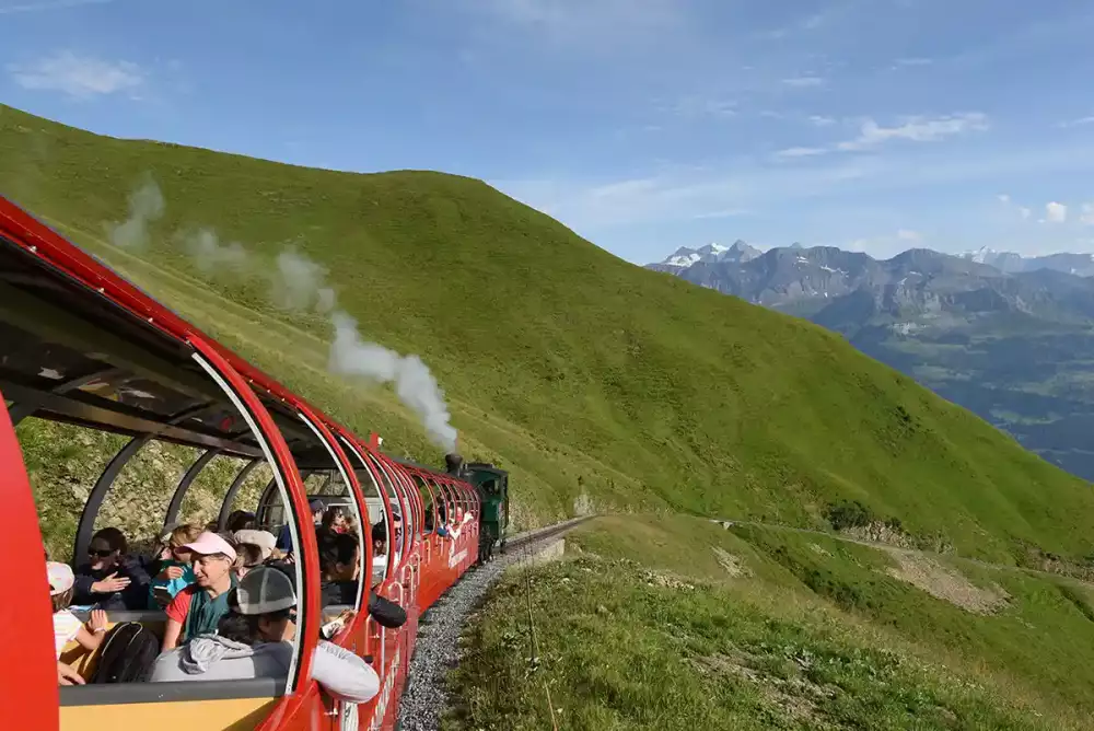 Steam train to the summit of Mount Brienzer Rothorn